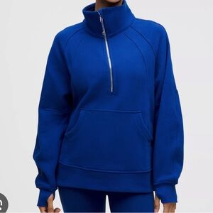 Lululemon scuba oversized funnel neck half zip long